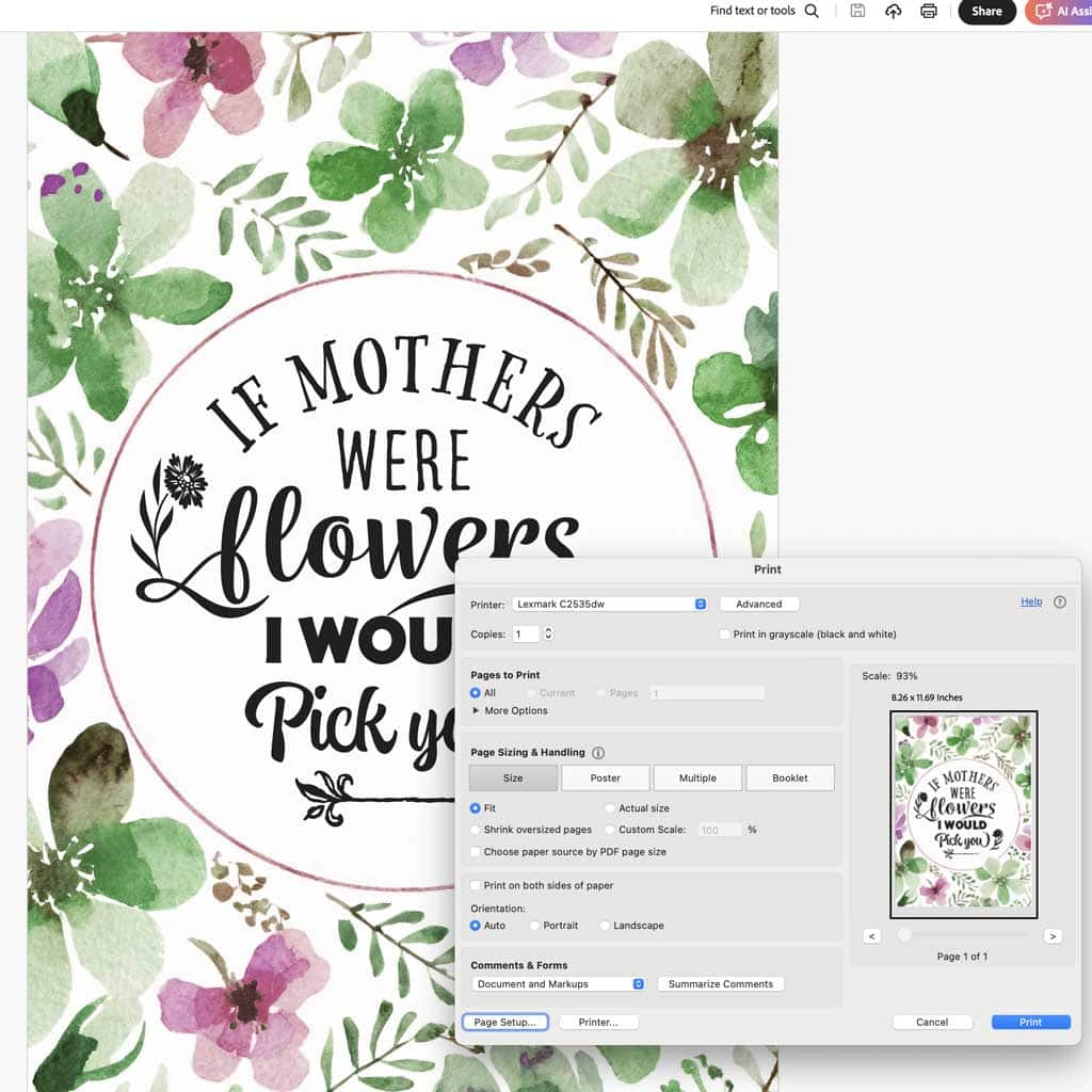 How To Use This Mothers Day Cards Printable