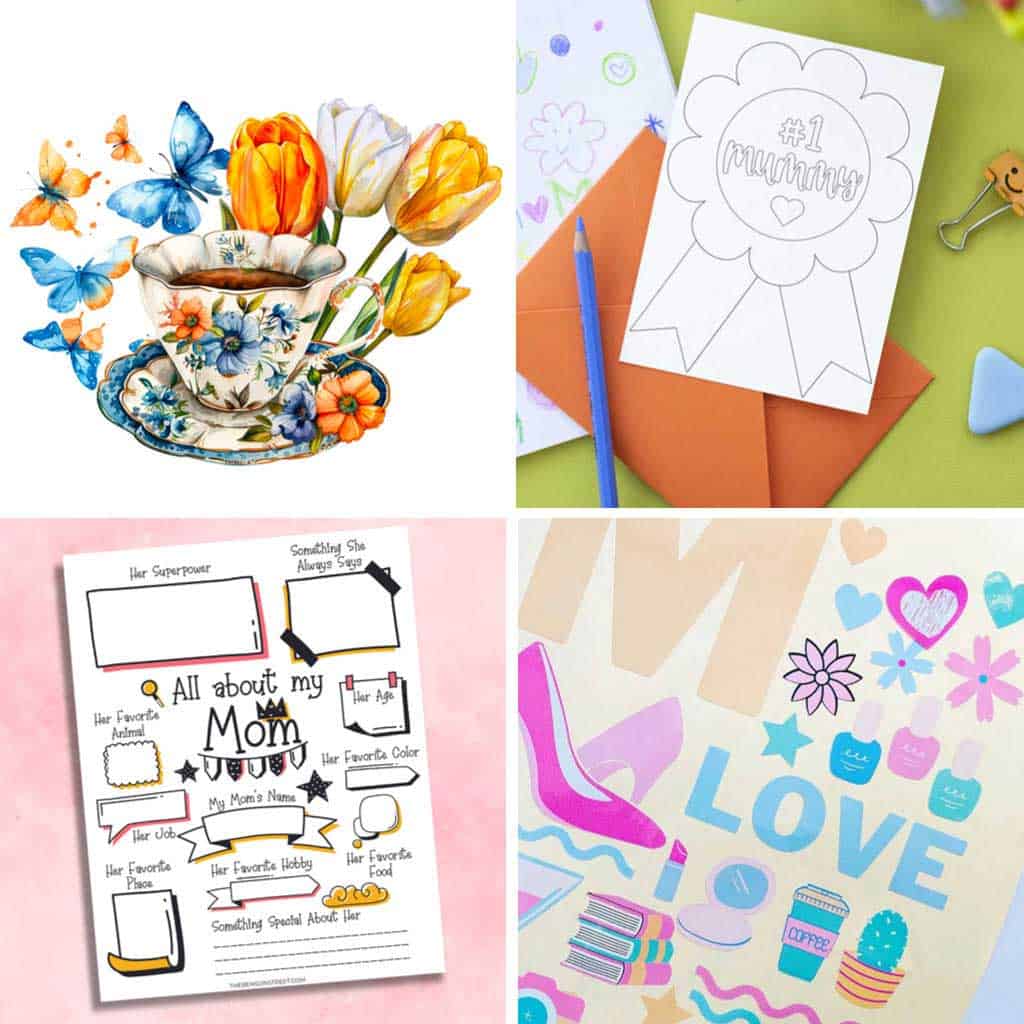 More Free Mother's Day Printable Designs to Download