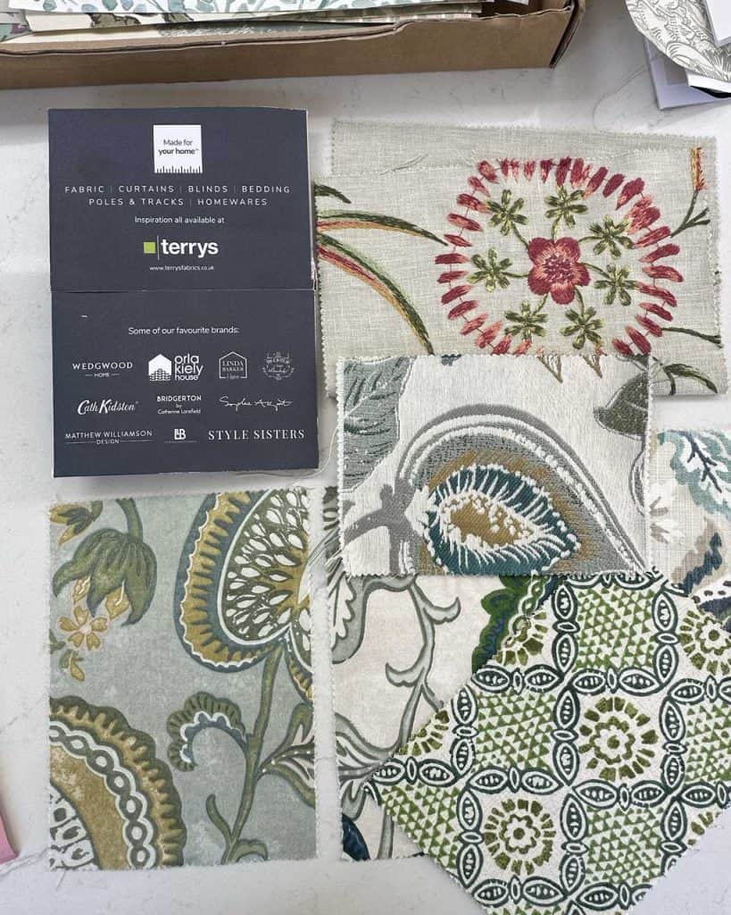 DIY Upholstered Headboard and Bed Frame — Go for a good-quality upholstery fabric—I got mine from Terry Fabrics, who have an amazing choice.