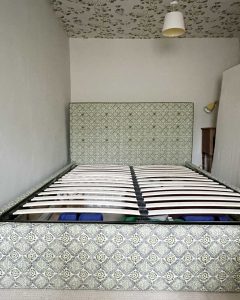 DIY Upholstered Headboard and Bedframe
