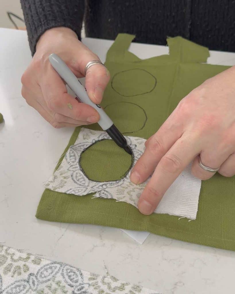 7. How to Upholster a Headboard: Making covered buttons.