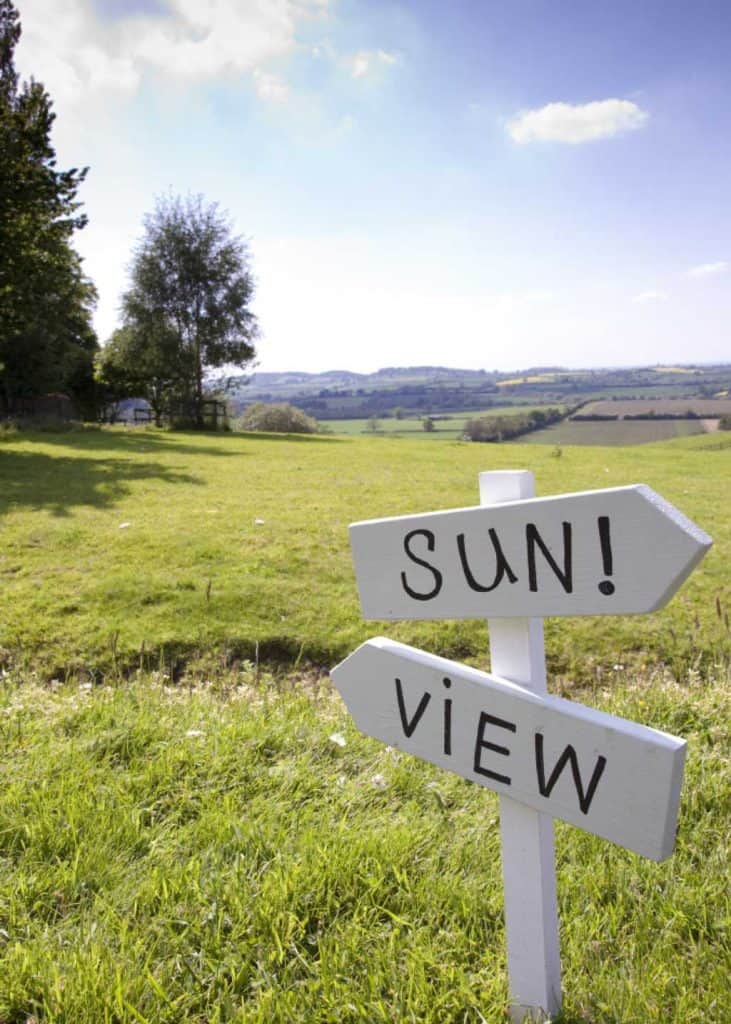 Signpost at the twins Naming Day Celebration.