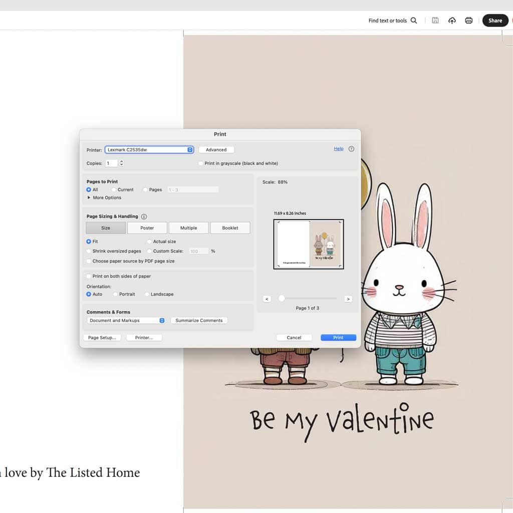 How to use this Valentines Day Cards Printable