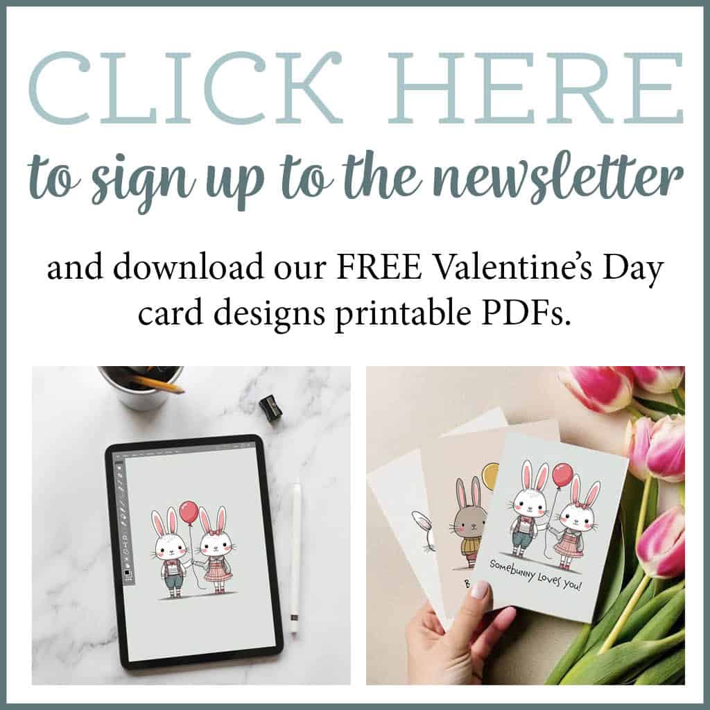 Download our FREE Valentines Day card printable PDF