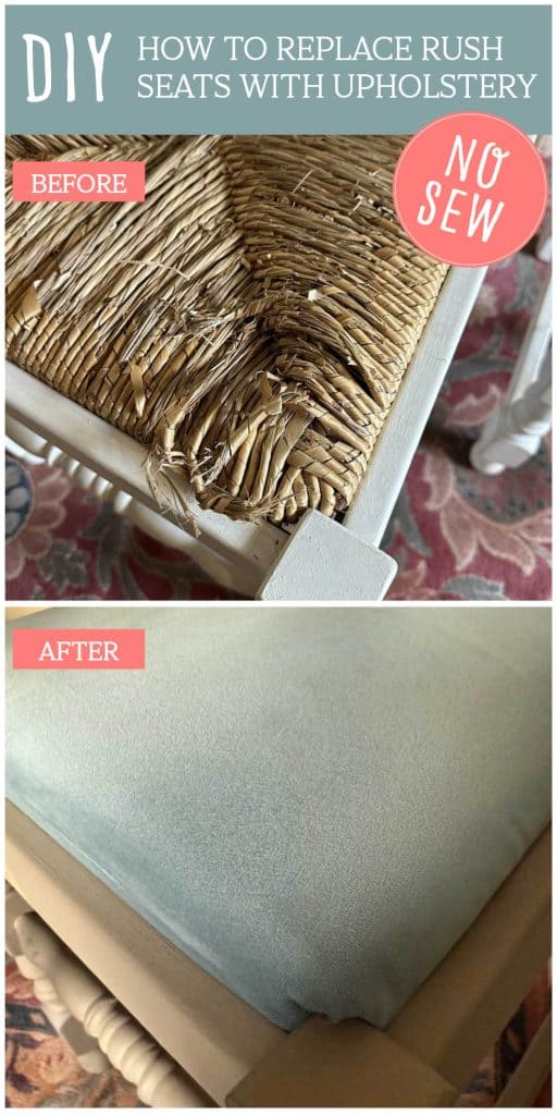 Save or Print This Rush Chair Seat Replacement DIY Tutorial For Later