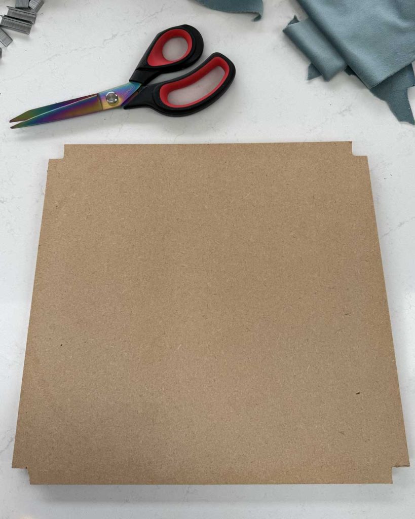 Rush Chair Seat Replacement DIY Tutorial — MDF seat base.