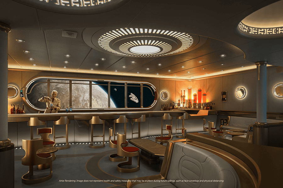 Star Wars Hyperspace Lounge on Disney Wish