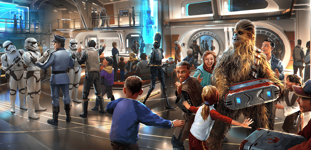 Star Wars Galactic Starcruiser Atrium Art