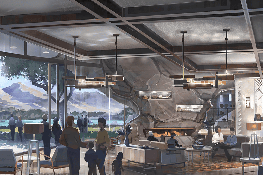 Artist Rendition of Inside the Cotino Member Only Clubhouse