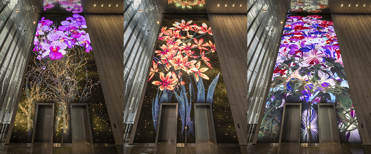 teamLab, Proliferating Immense Life - Sunrise and Sunset, A Whole Year per Year, Singapore, Singapore ©teamLab
