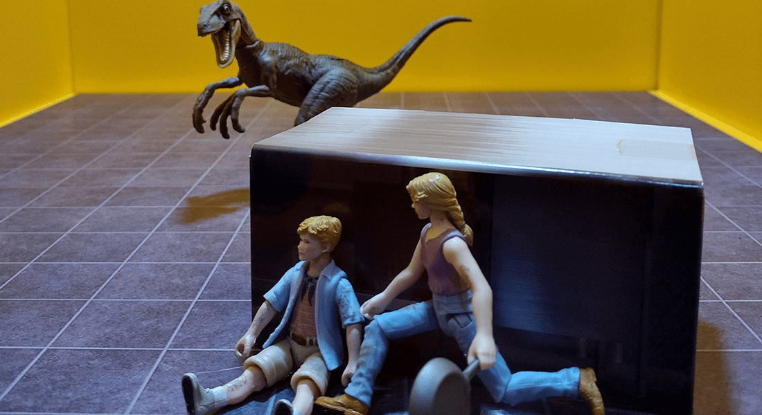 New Jurassic Park and Jurassic World collectibles and toys were on display at Generation Jurassic (photo by Spencer Bollettieri)