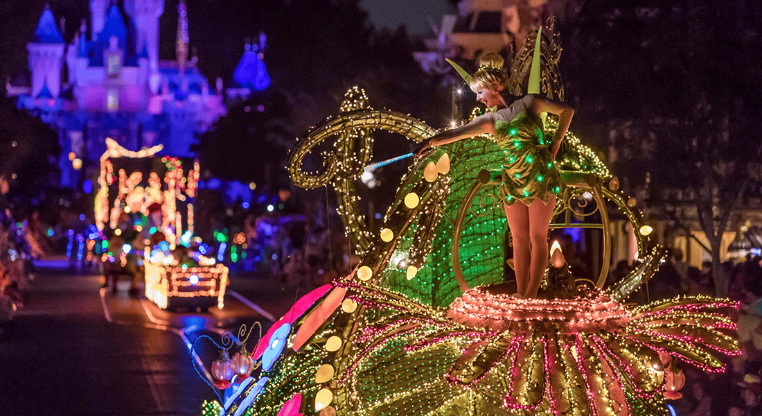 Floats have been updated throughout the years. The Tinkerbell Disney Electrical Parade Float was added in 2009.