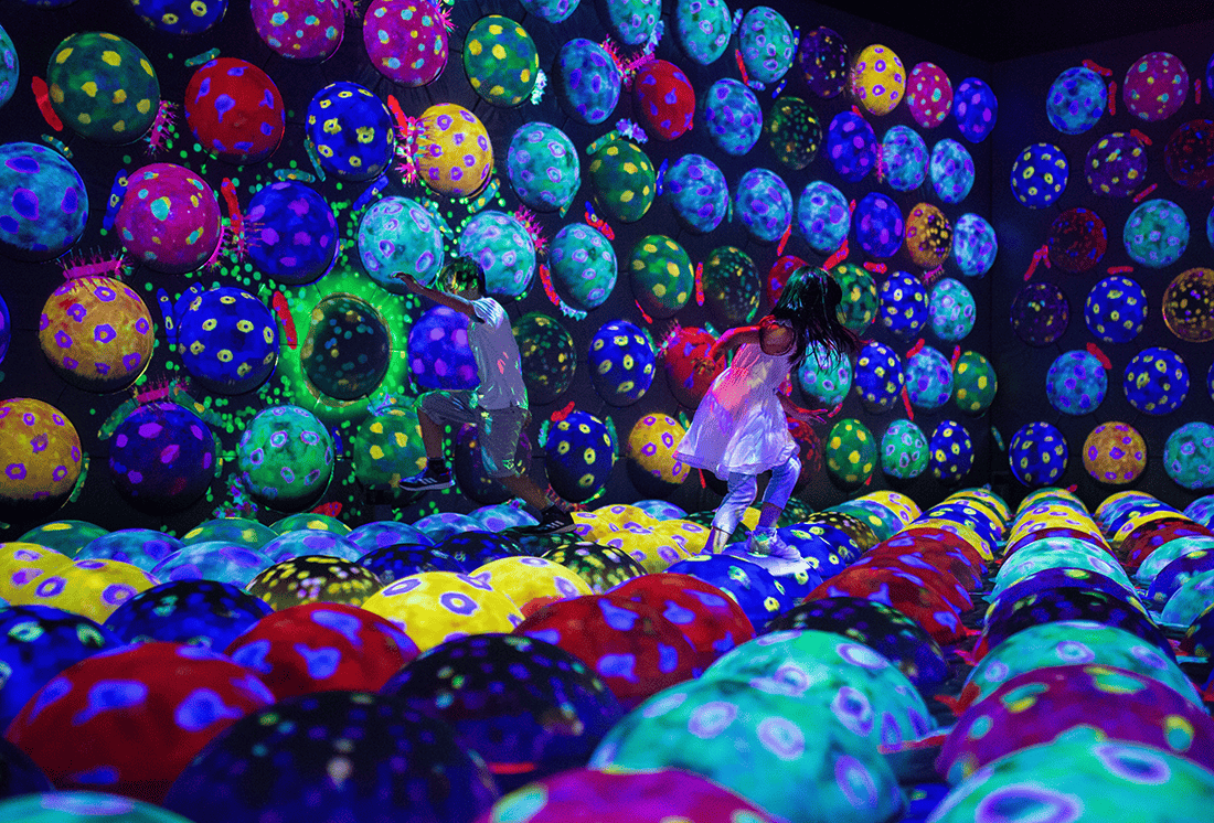 Rapidly Rotating Bouncing Sphere Caterpillar House