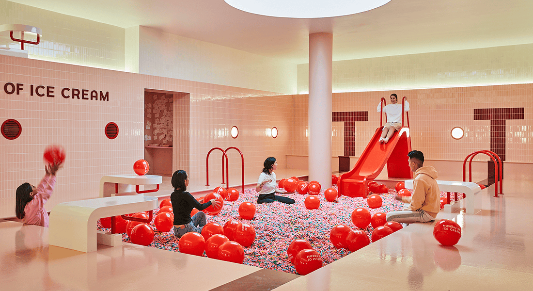 Museum of Ice Cream's Sprinkle Pool. Photo ©copyright and courtesy of Museum of Ice Cream.