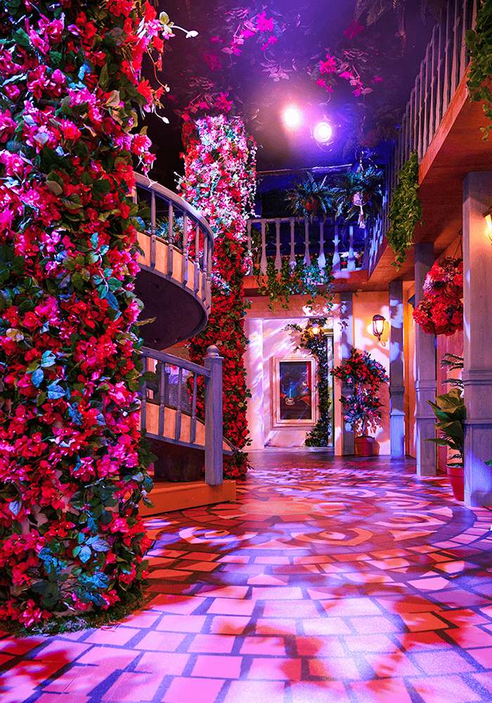 The stunning Encanto Courtyard at Disney Encanto x CAMP (picture courtesy of ©CAMP/Disney)