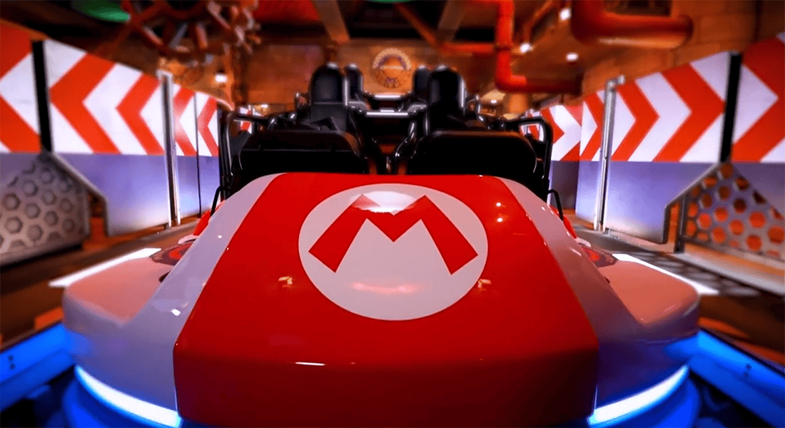 Mario Kart™: Bowser’s Challenge mixes the thrill of a dark ride with augmented reality and gaming elements to put you in the game!