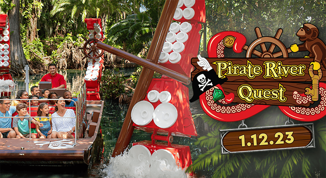Pirate River Quest opens at LEGOLAND Florida on January 12, 2023