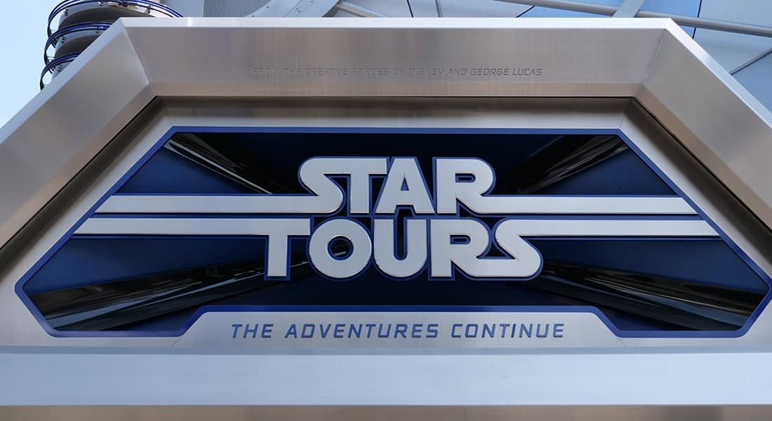 Star Tours: The Adventures Continue took the ride to new heights with multiple adventures... (photo by Joe Tracy, © Theme Park Magazine).