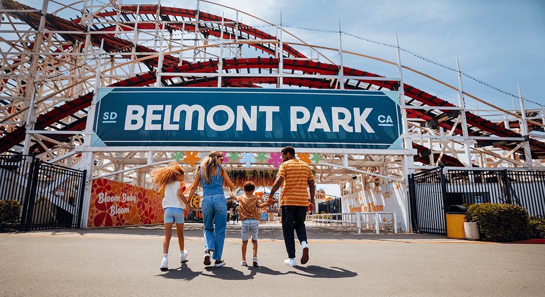 Belmont Park: a beachfront amusement park in San Diego, California (image courtesy of ©Belmont Park)