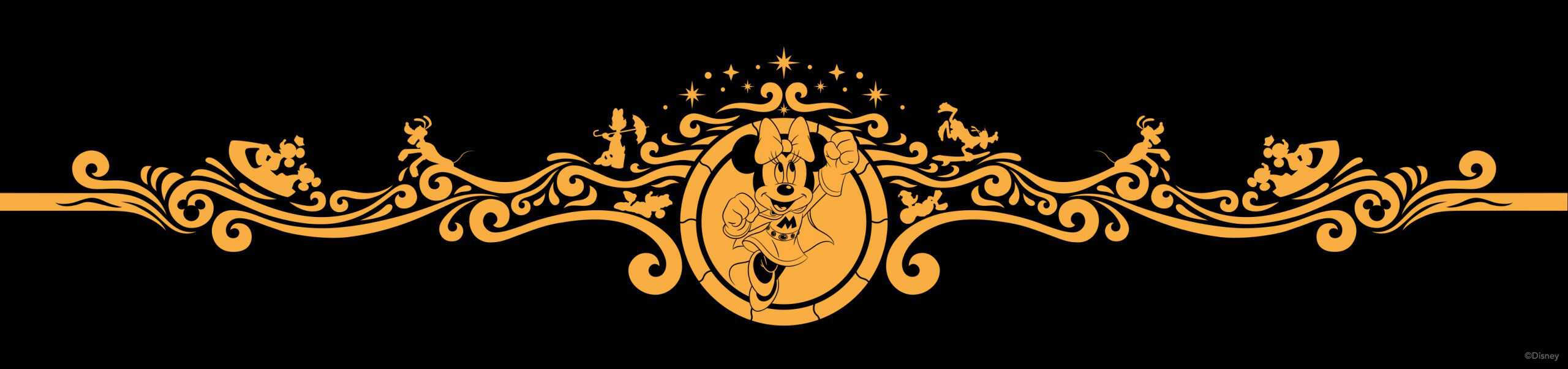 Disney Cruise Line revealed the name of its next ship, the Disney Destiny, along with details about its design theme, “Heroes and Villains.” Disney also unveiled brand-new filigree artwork for the bow of the Disney Destiny, continuing a Disney Cruise Line design tradition. The illustration depicts Minnie Mouse striking a valiant pose in a heroic ensemble, her cape waving majestically in the sea breeze as she boldly leads guests toward their vacation destinies. (Disney)