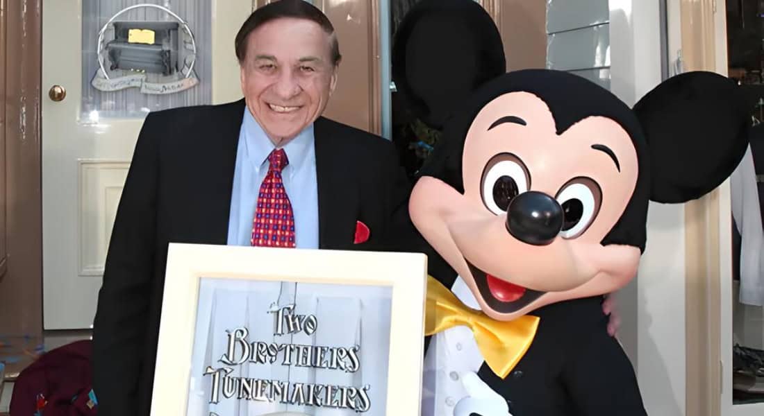 A rare honor, the Sherman Brothers were given their own window at Disneyland.