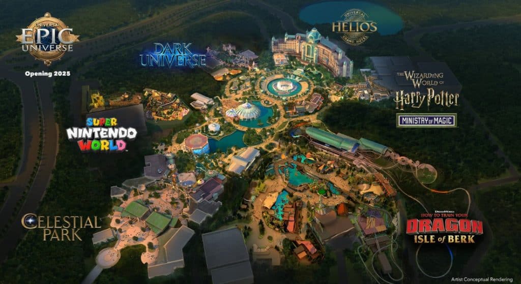 Epic Universe Five Lands