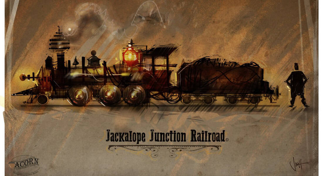 Concept for Jackalope Junction Park Train. (Concept by Josh Steadman)