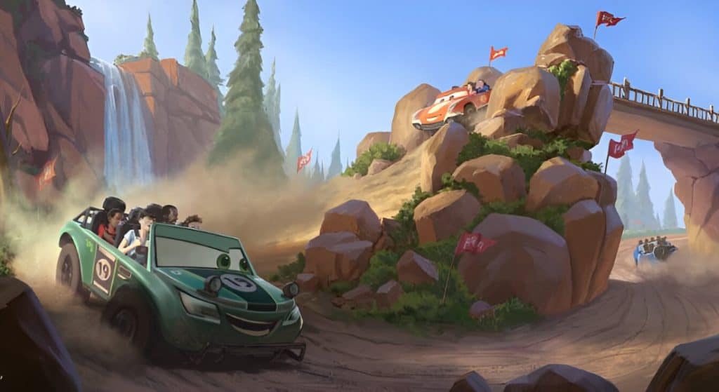 Concept Art of Frontierland Cars Ride