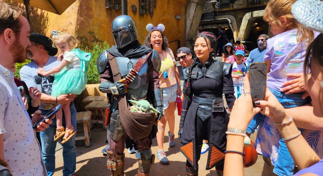 Character interactions are an important element of today's IP-based lands. (photo by Joe Tracy for Theme Park Magazine)