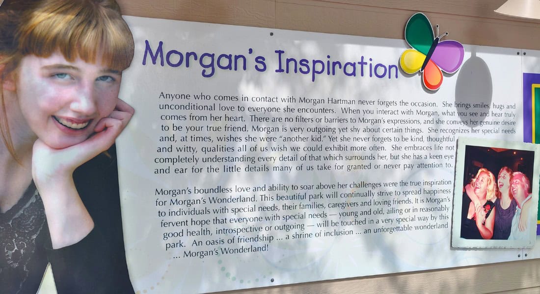 Morgan is the inspiration behind Morgan's Wonderland. (photo by Spencer Bollettieri for Theme Park Magazine)