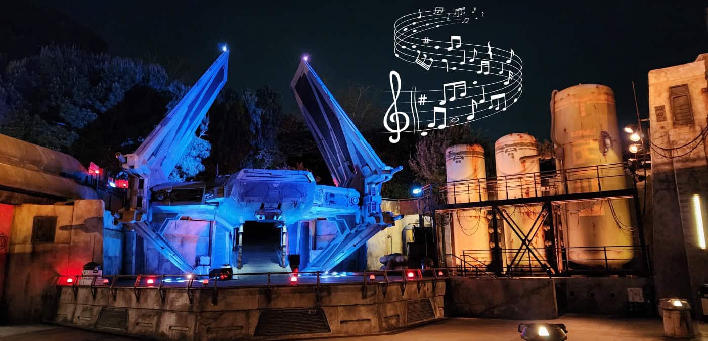 Music and Scores in Theme Parks and Themed Lands, like Star Wars Galaxy's Edge