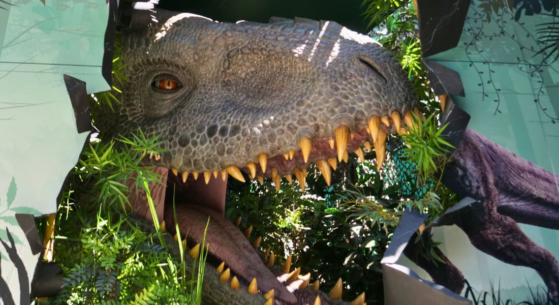 Before joining forces to become THG Creative, the studio provided creative leadership for the Jurassic World: The Ride refresh at Universal Studios Hollywood. (Photo by Joe Tracy for ©Theme Park Magazine)