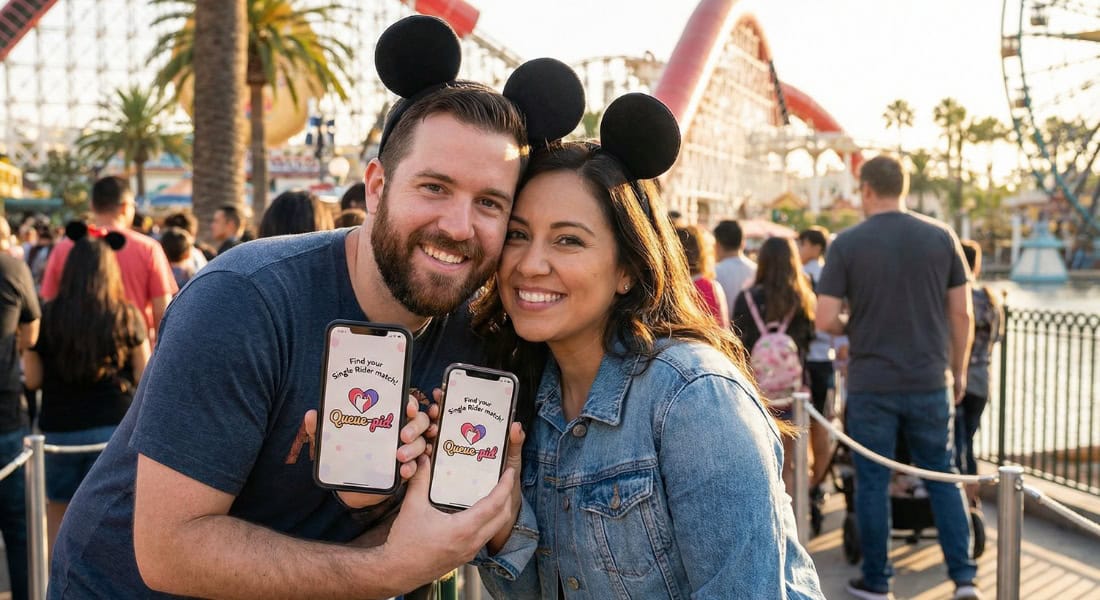 Two singles try out the beta version of Disney's new dating app for those who use the single rider lines at Disney parks.