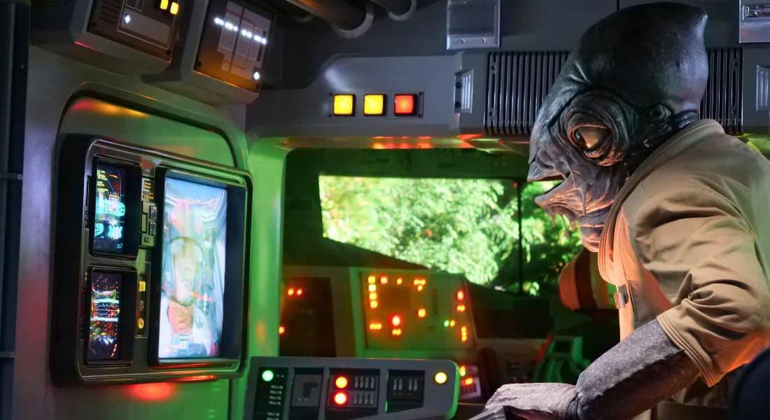 Rise of the Resistance ride at Disneyland. (photo by Joe Tracy for ©Theme Park Magazine)