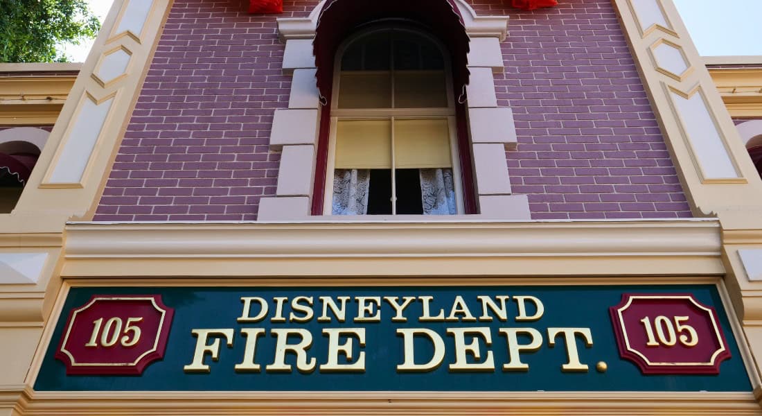 Walt Disney's apartment above tghe Disneyland Fire Dept. (photo by Joe Tracy for ©Theme Park Magazine)