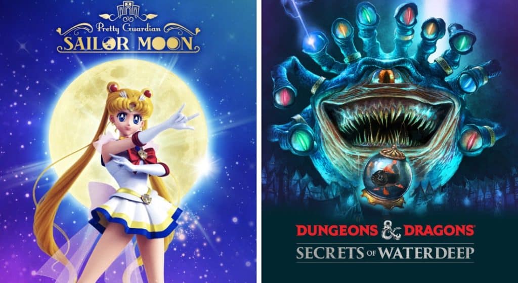 Pretty Guardian Sailor Moon the Miracle: Moon Palace Chapter Deluxe and Dungeons & Dragons: Secrets of Waterdeep