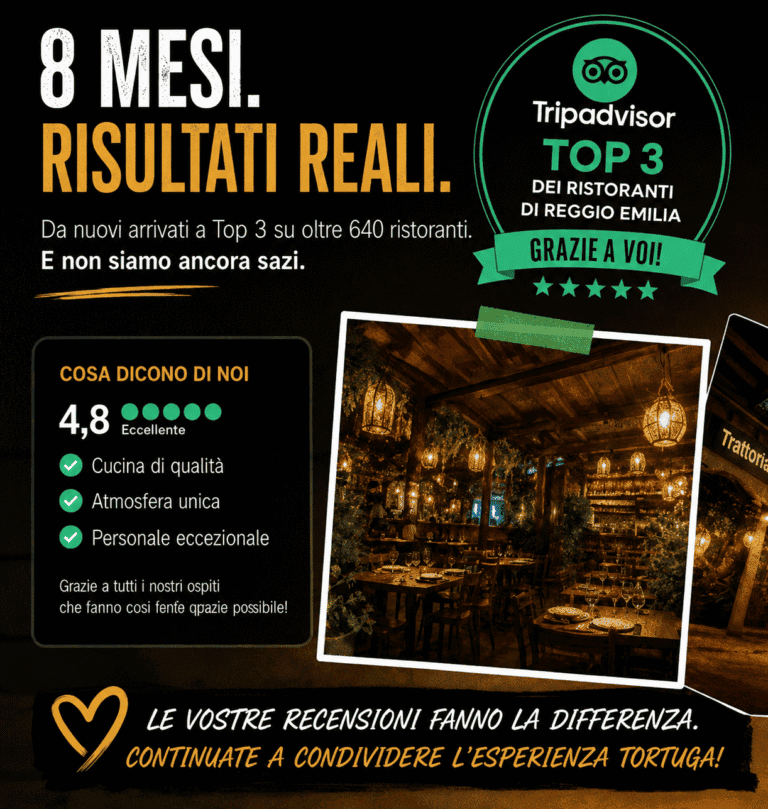 Recensioni positive di Tortuga Bay RistoPub, top 3 ristoranti a Reggio Emilia secondo TripAdvisor, atmosfera unica e cucina di qualità.