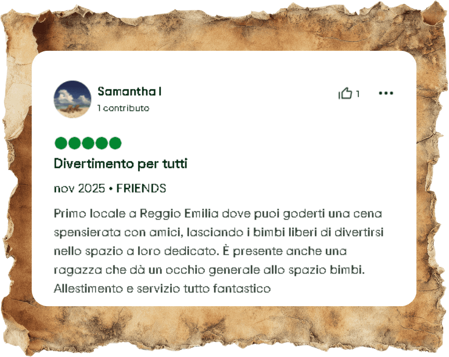Ristorante Tortuga Bay, locale рub con vista sul mare a Reggio Emilia, ambiente accogliente e servizio di qualità, ottimo per cene con amici e famiglie, menù di pesce e specialità locali, spazio dedicato ai bambini.
