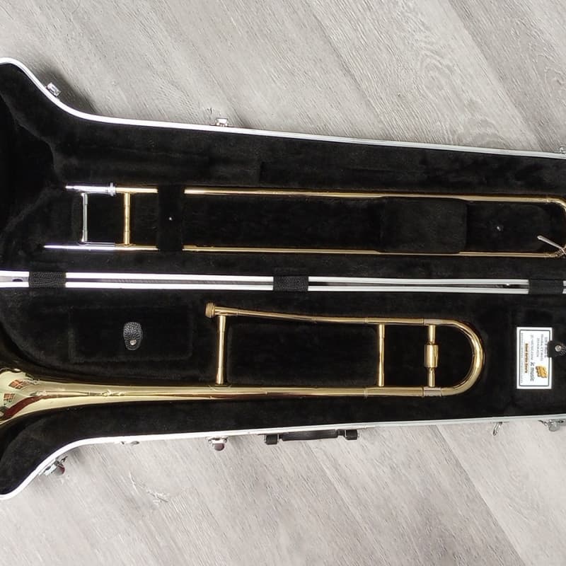 1980s-90s Blessing Student Series Trombone Clear-Lacquered Brass