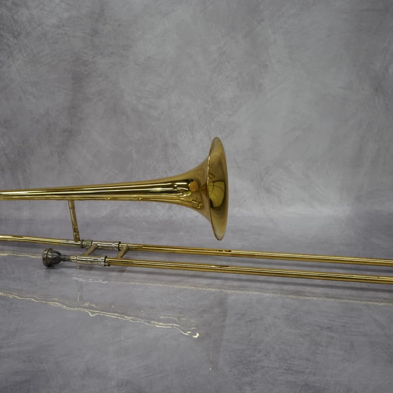 2010s King 606 Student Model Tenor Trombone Clear-Lacquered Brass