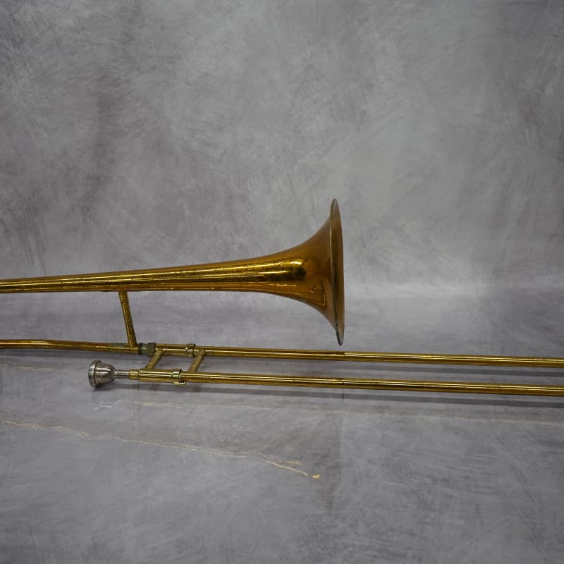 2010s King 606 Student Model Tenor Trombone Clear-Lacquered Brass