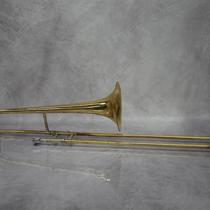 2010s King 606 Student Model Tenor Trombone Clear-Lacquered Brass
