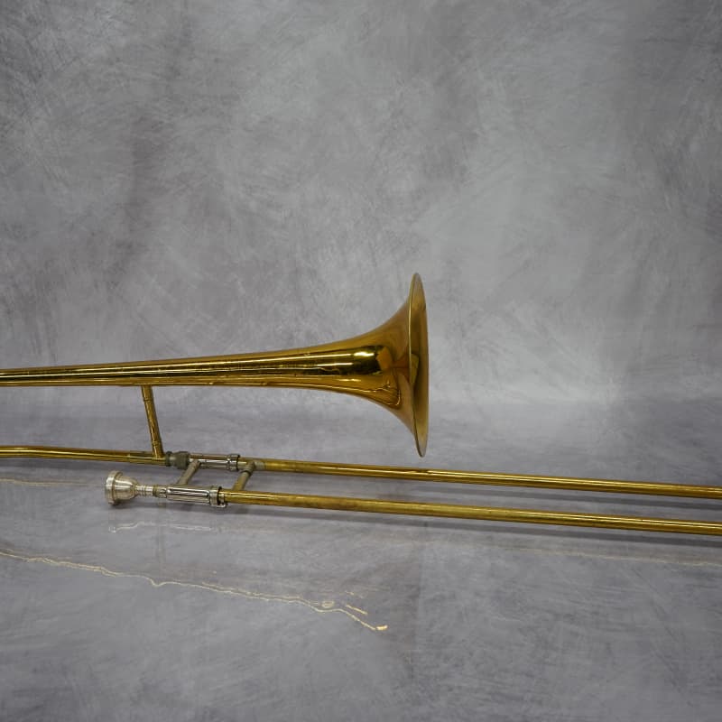 2010s King 606 Student Model Tenor Trombone Clear-Lacquered Brass