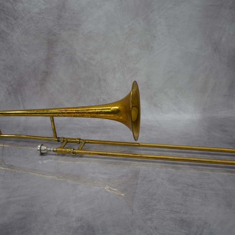 2010s King 606 Student Model Tenor Trombone Clear-Lacquered Brass