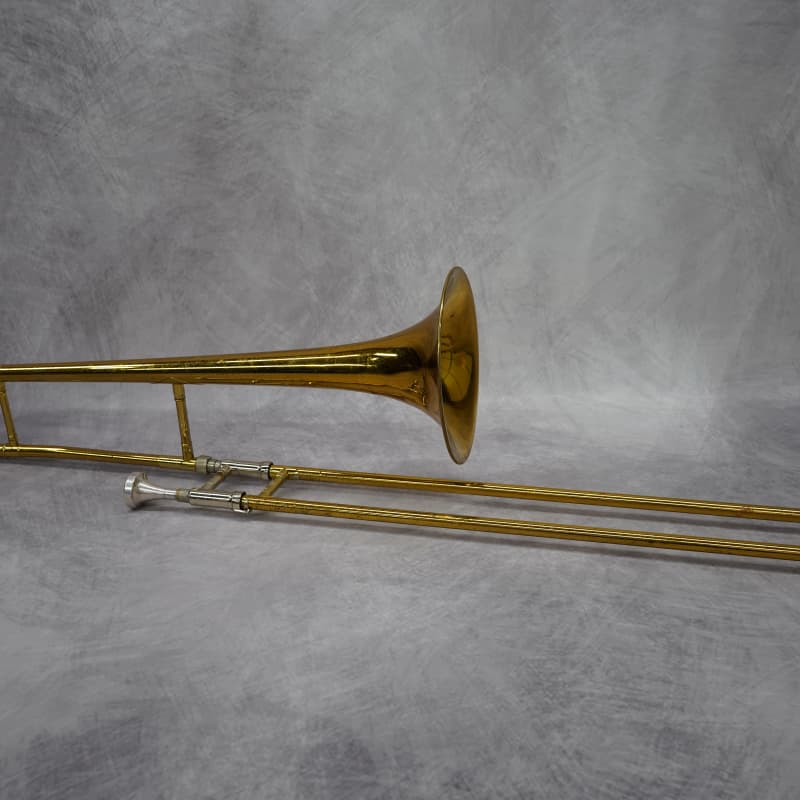 2010s King 606 Student Model Tenor Trombone Clear-Lacquered Brass