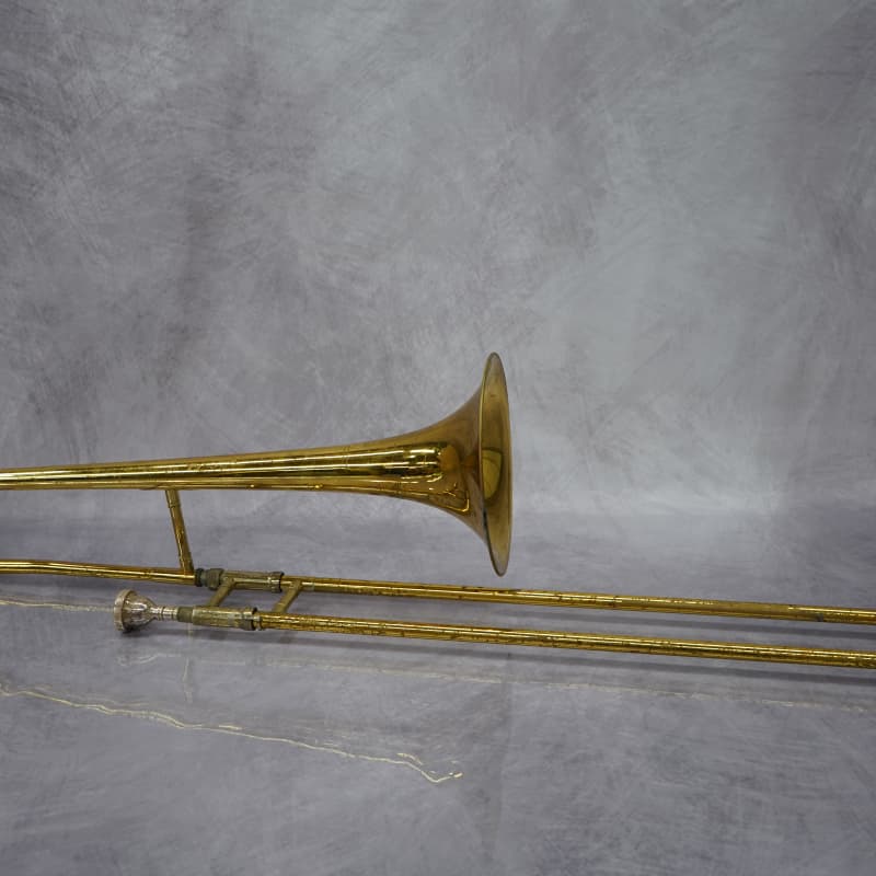 2010s King 606 Student Model Tenor Trombone Clear-Lacquered Brass