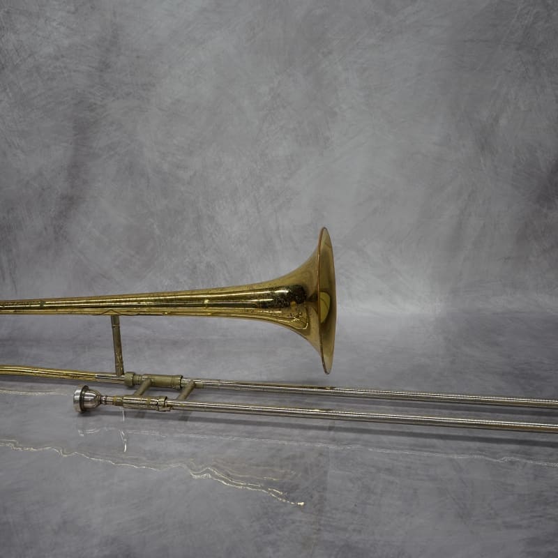 2010s King 606 Student Model Tenor Trombone Clear-Lacquered Brass
