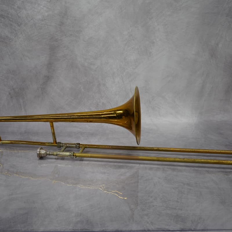2010s King 606 Student Model Tenor Trombone Clear-Lacquered Brass