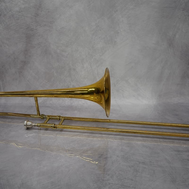 2010s King 606 Student Model Tenor Trombone Clear-Lacquered Brass