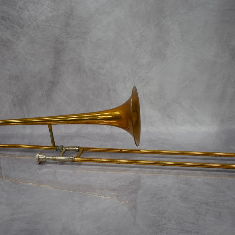 2010s King 606 Student Model Tenor Trombone Clear-Lacquered Brass
